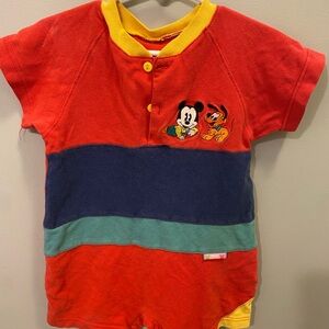 Colorful Mickey Mouse Baby Romper